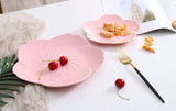 Jusalpha Pink Cherry Blossom 3-Piece Dinnerware Plate set (Cherry blossom plate set (3) Pink 02)